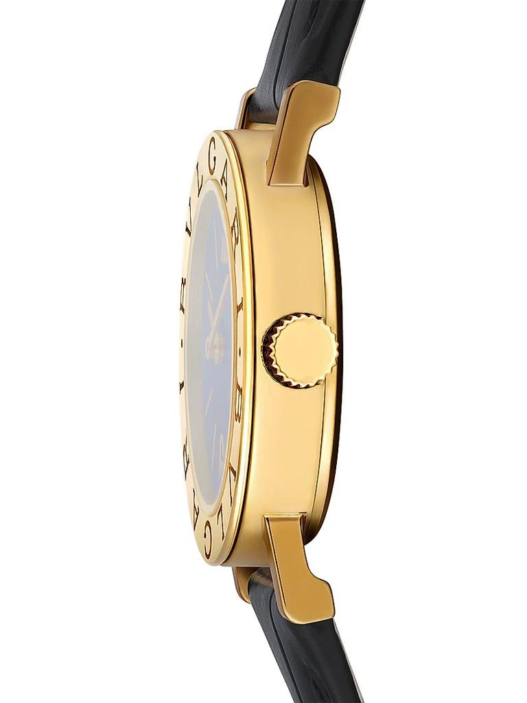 BVLGARI BVLGARI BVLGARI 18K Yellow Gold & Leather Strap Watch/26MM 4