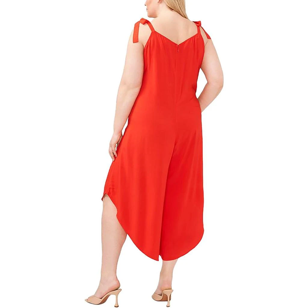 Vince Camuto Plus Womens Tie Shoulder Wide Leg Jumpsuit 2
