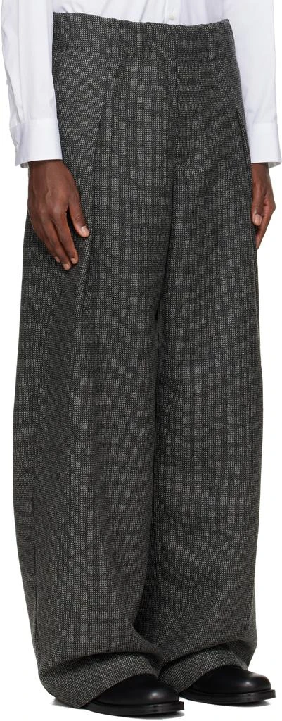 Dries Van Noten Gray Tweed Trousers 2