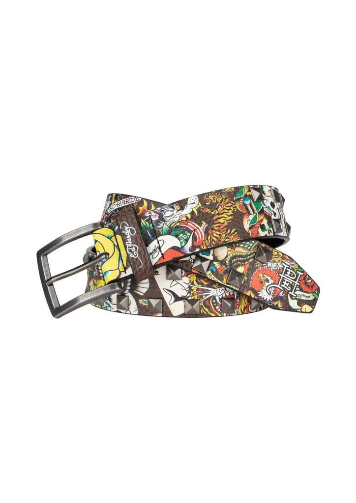 Ed Hardy Ed Hardy - Men's Pyramid Studded Belt 1