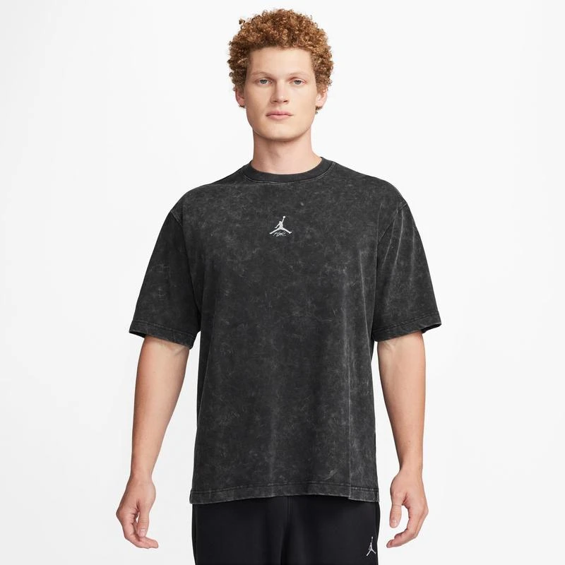 Shop Jordan Flight Essential Washed 85 Short Sleeve Crew Men's