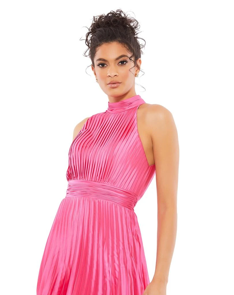 Ieena for Mac Duggal Pleated Halter Neck Mini Dress 3