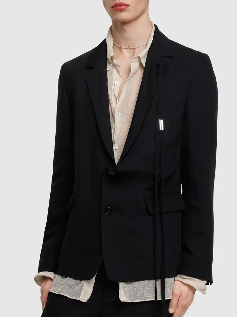 ANN DEMEULEMEESTER Galm Deconstructed Asymmetric Blazer 2