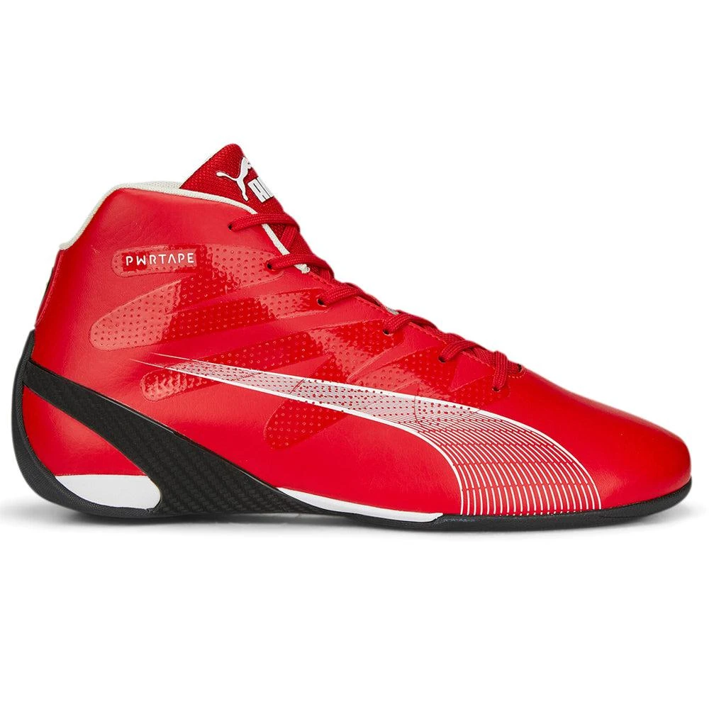 Puma Scuderia Ferrari Carbon Cat Mid Lace Up Sneakers 1