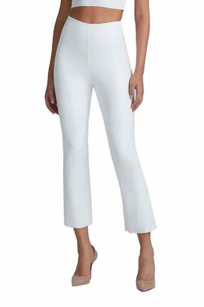 Commando Commando - Faux Leather Cropped Flare Leggings