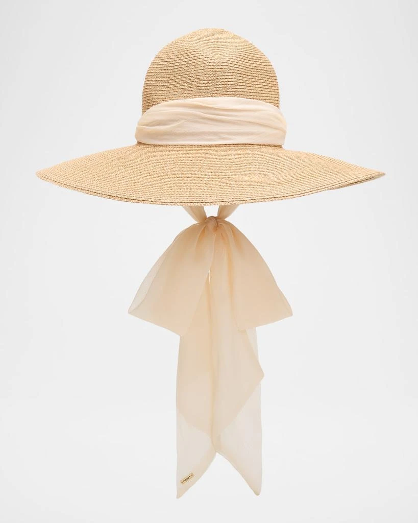 Sensi Studio Long Brim Visor! (NWT) Sensi Studio Long Brim Straw Visor in White | Lyst main image 3