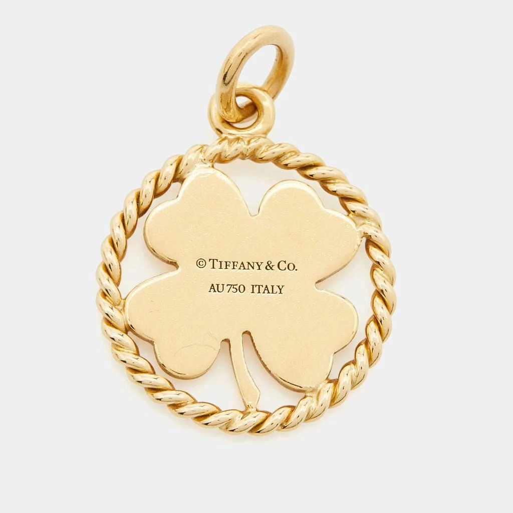 Tiffany & Co. Tiffany & Co. Four Leaf Clover 18k Yellow Gold Round Pendant 4