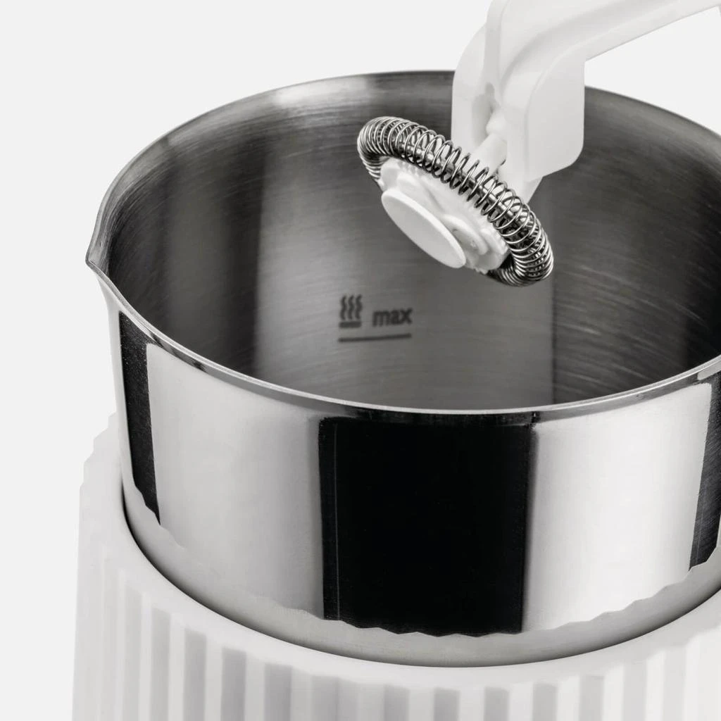 Alessi Alessi Milk Frother - Plisse White 6