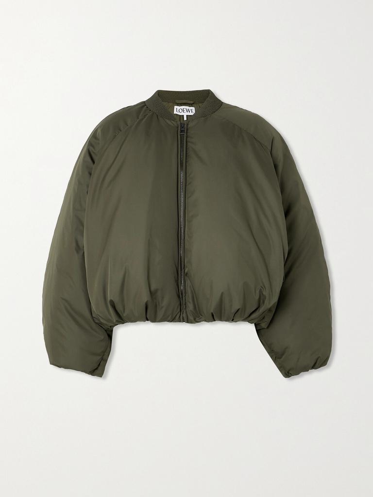 VIP【送料関税込】LOEWE LEATHER PADDED BOMBER JACKET Loewe Lambskin Padded Bomber Jacket | Neiman Marcus