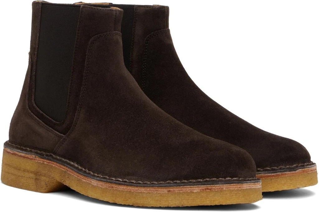 A.P.C. Brown Theodore Chelsea Boots 4