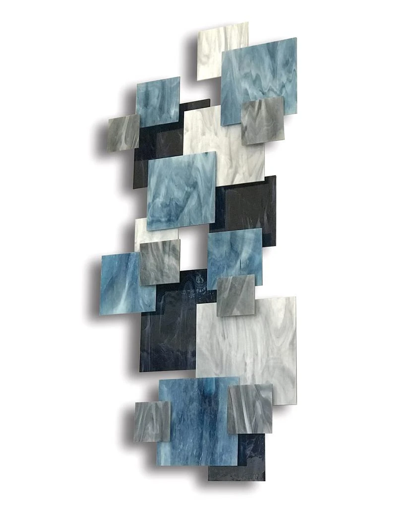 Karo Studios Arctic Vertical Glass Wall Sculpture 3