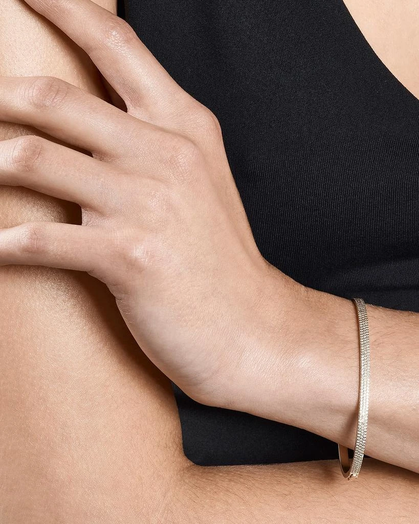 LANA 14K Gold Flawless Vanity Diamond Hinge Bangle 2