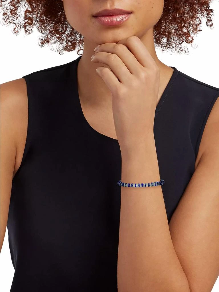 Jia Jia Aurora 14K Yellow Gold, Lapis Lazuli &amp; Aquamarine Beaded Bracelet 2