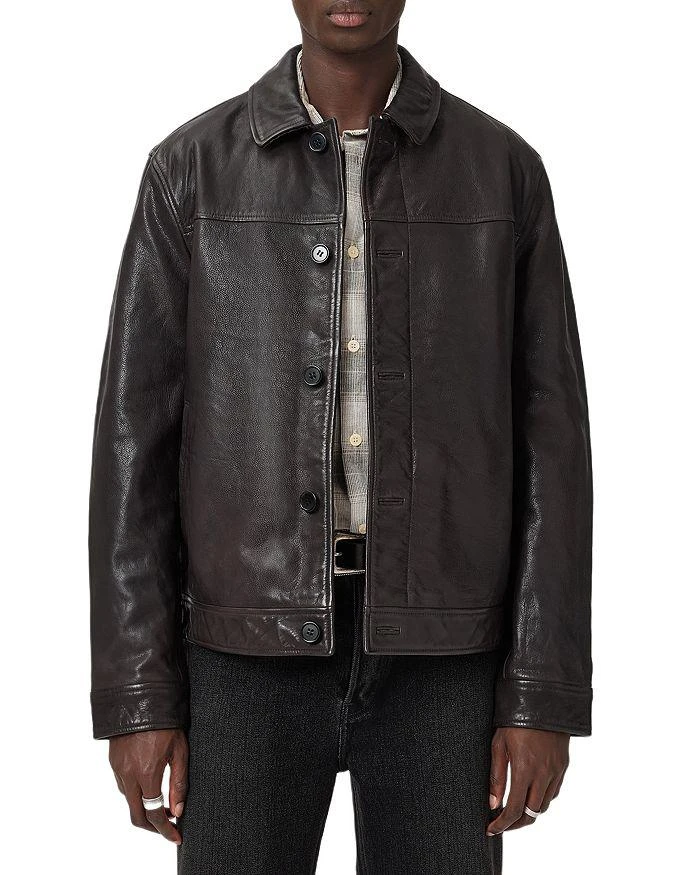 ALL SAINTS Nates Leather Jacket