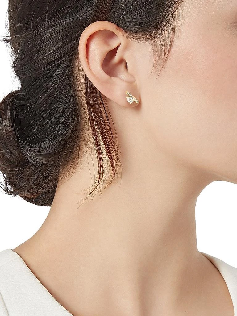 Repossi Serti Sur Vide 18K Rose Gold & 0.32 TCW Diamond Single Stud Earring 3