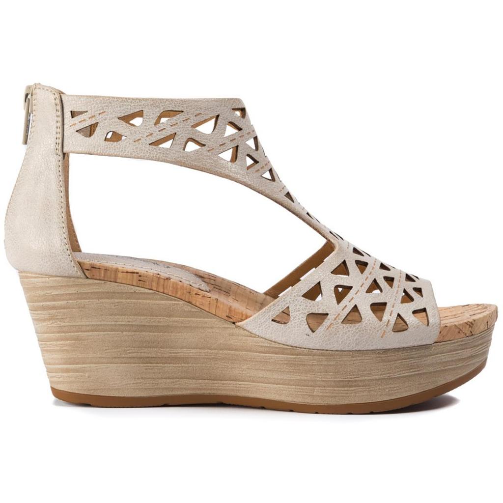 Baretraps Miriam Womens Open Toe Zip-up Wedge Sandals