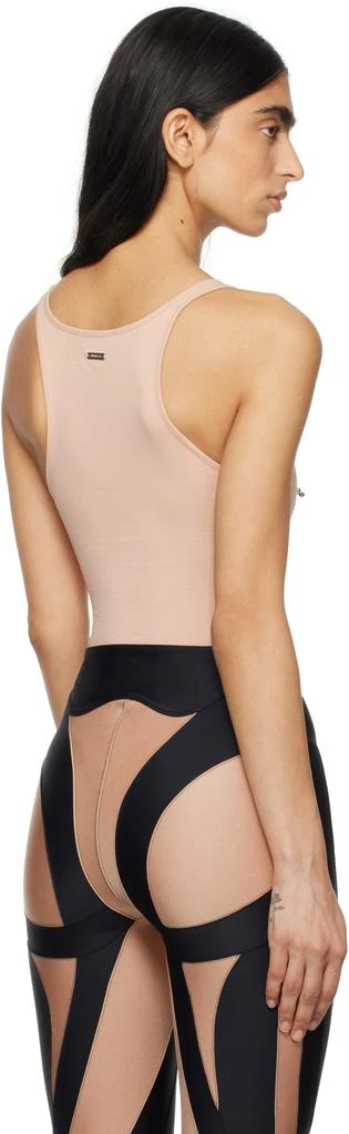 Mugler Beige Pierced Bodysuit 3