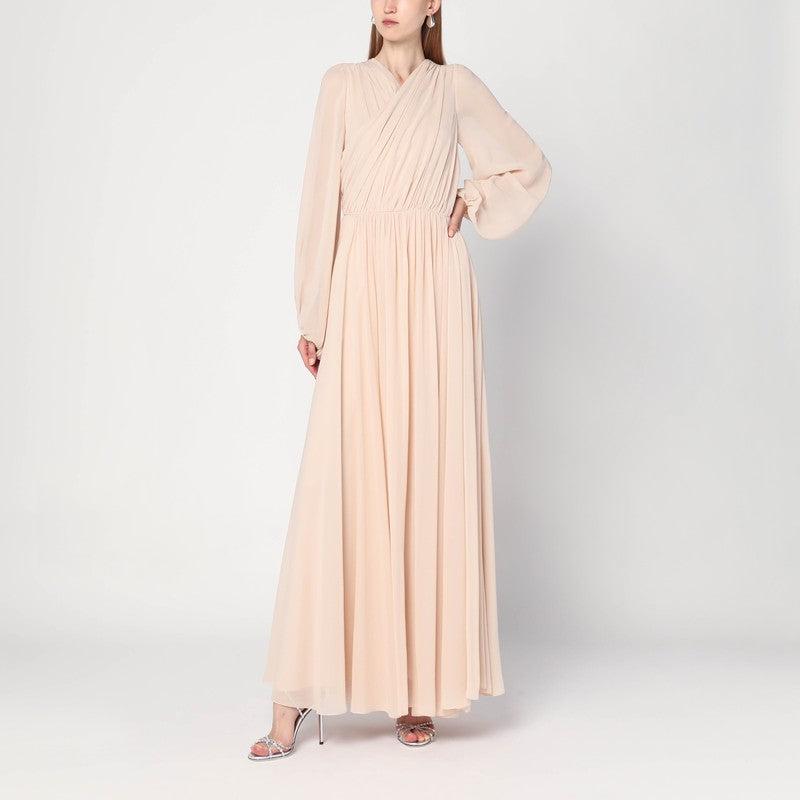 【関税込み】A FERRETTI Sangallo dress Long dress in sangallo with flowers and leaves | Alberta