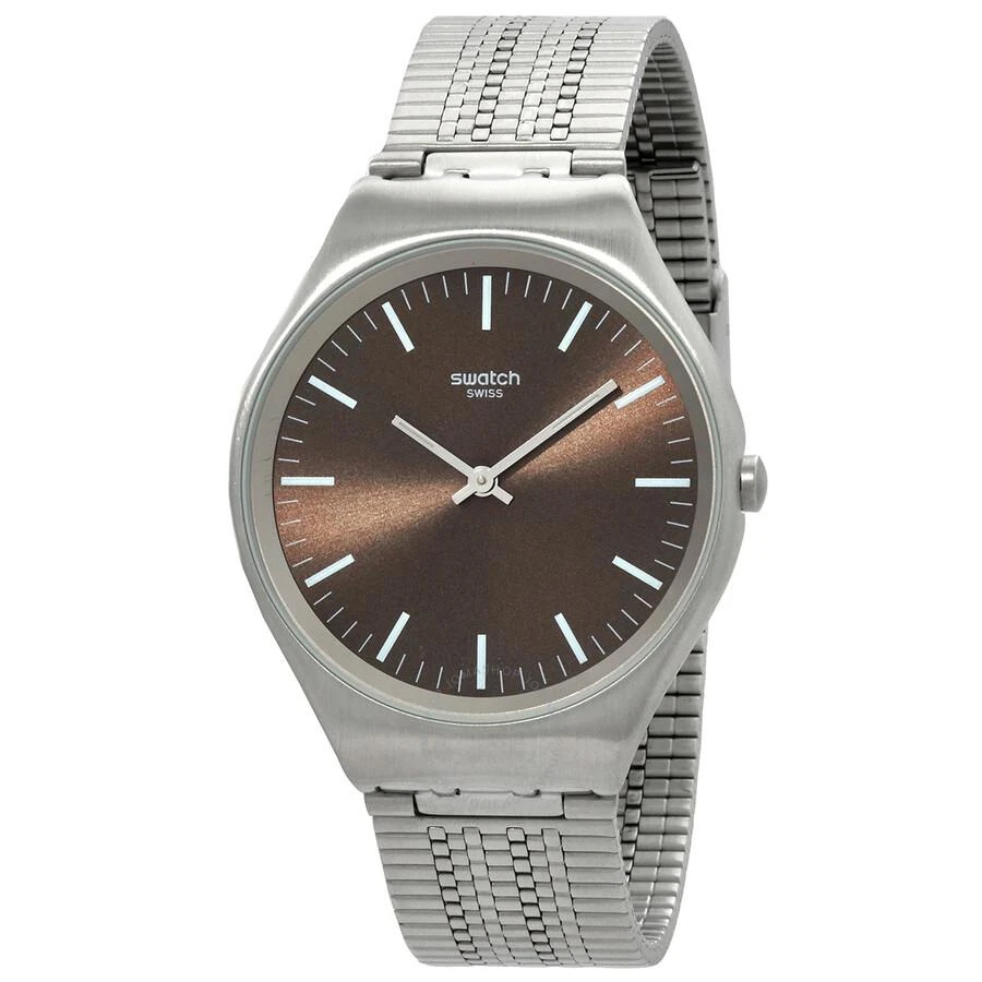 Swatch Skinboot Quartz Brown Dial Watch SYXS112GG 1