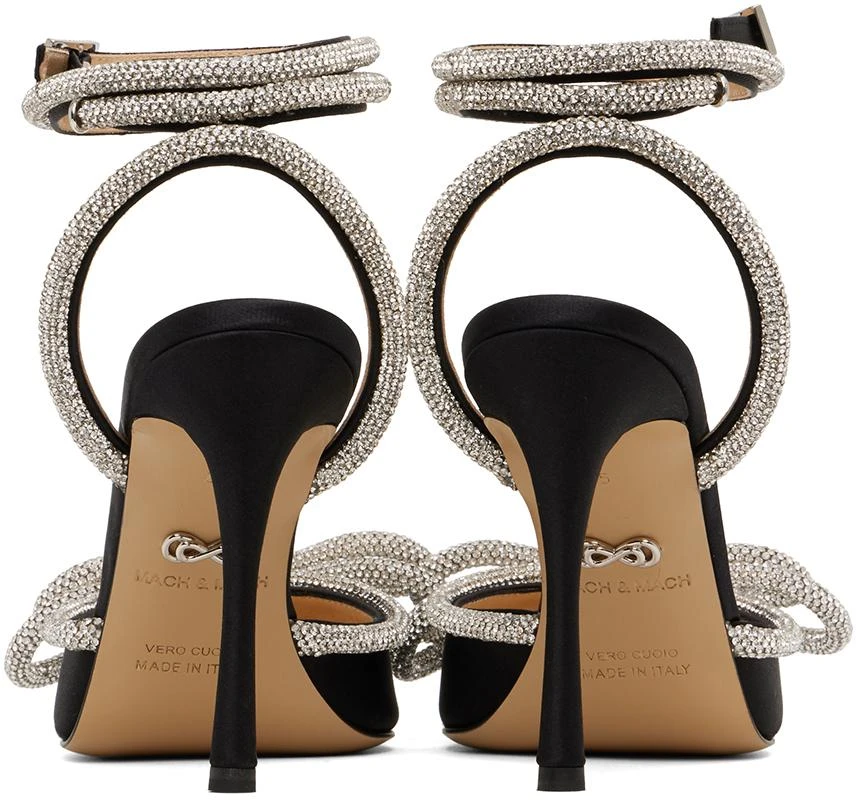 Mach & Mach Black Double Bow High Heels 2