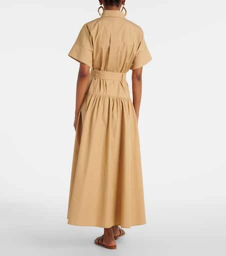 Max Mara Agoraio pleated cotton shirt dress 3