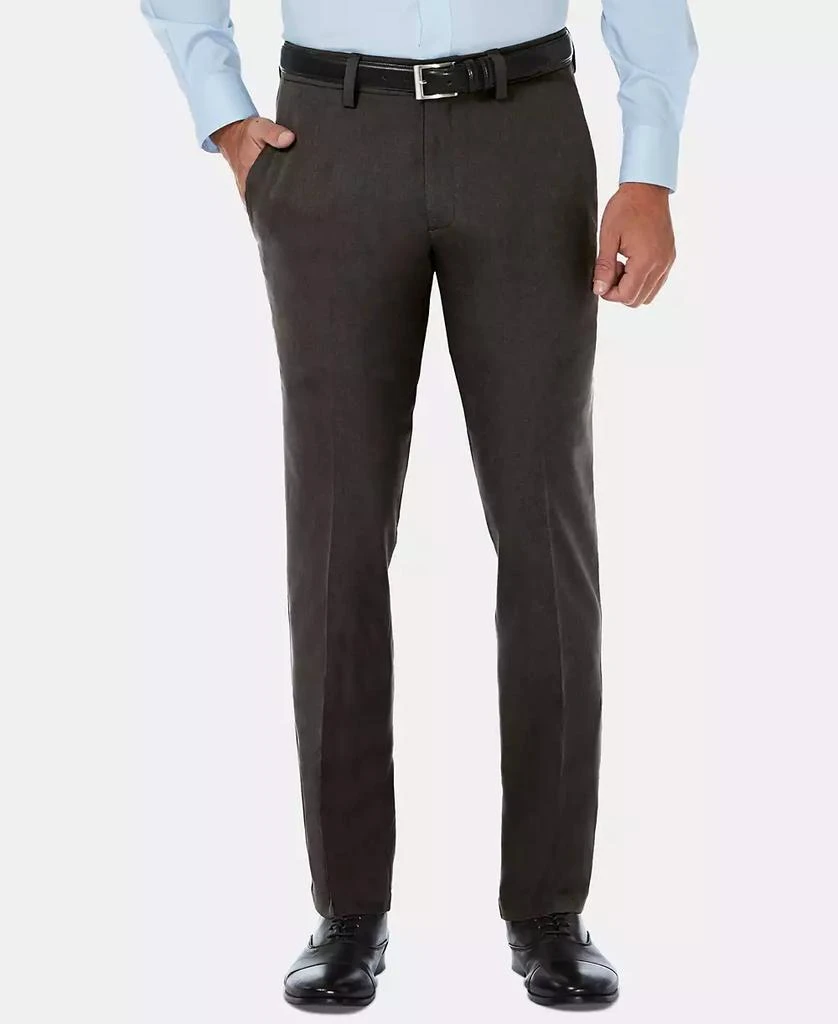 Haggar Men's Cool 18 Pro Slim-Fit 4-Way Stretch Moisture-Wicking Non-Iron Dress Pants 1