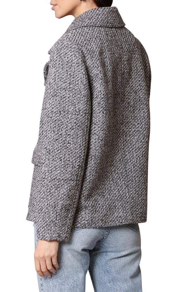 Avec Les Filles Cocoon Relaxed Fit Tweed Blazer