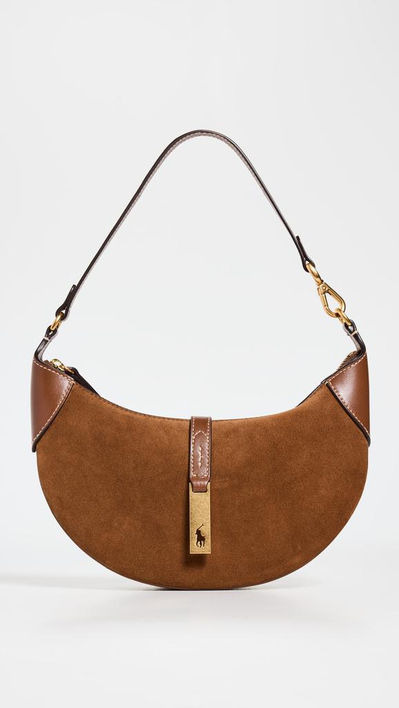Ralph Lauren Suede Leather Shoulder Bag - Women's Polo