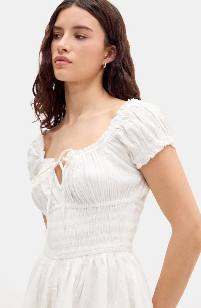 BDG Urban Outfitters Rowan Cap Sleeve Cotton Romper 3