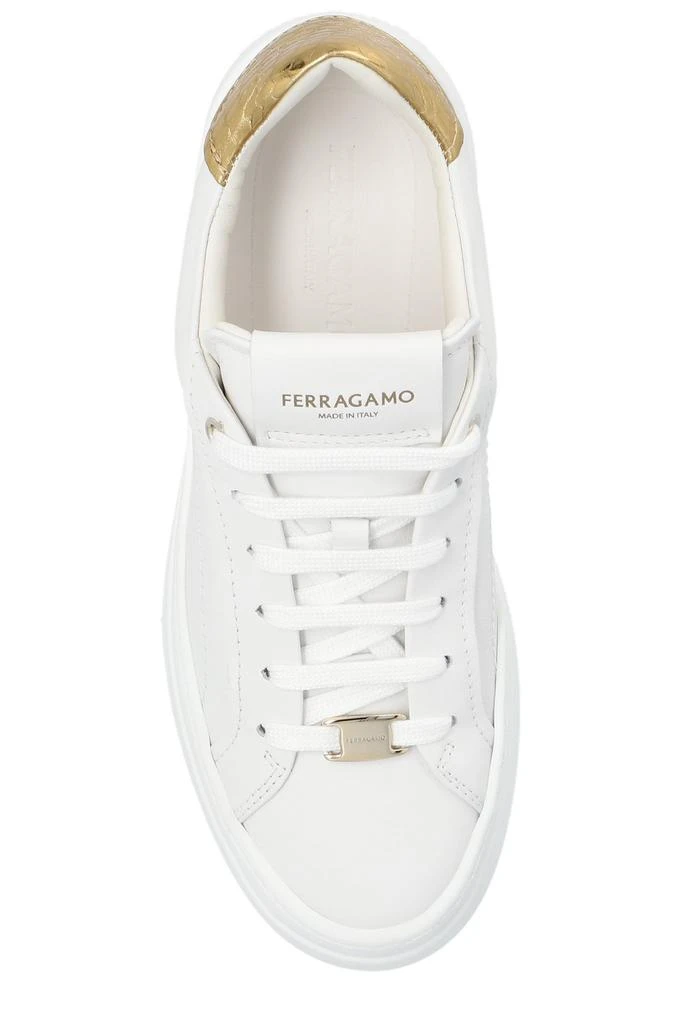 Salvatore Ferragamo Ferragamo Lace-Up Wedge Sneakers 4