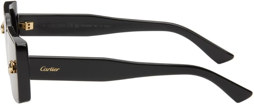 Cartier Black 'Panthère de Cartier' Sunglasses 3