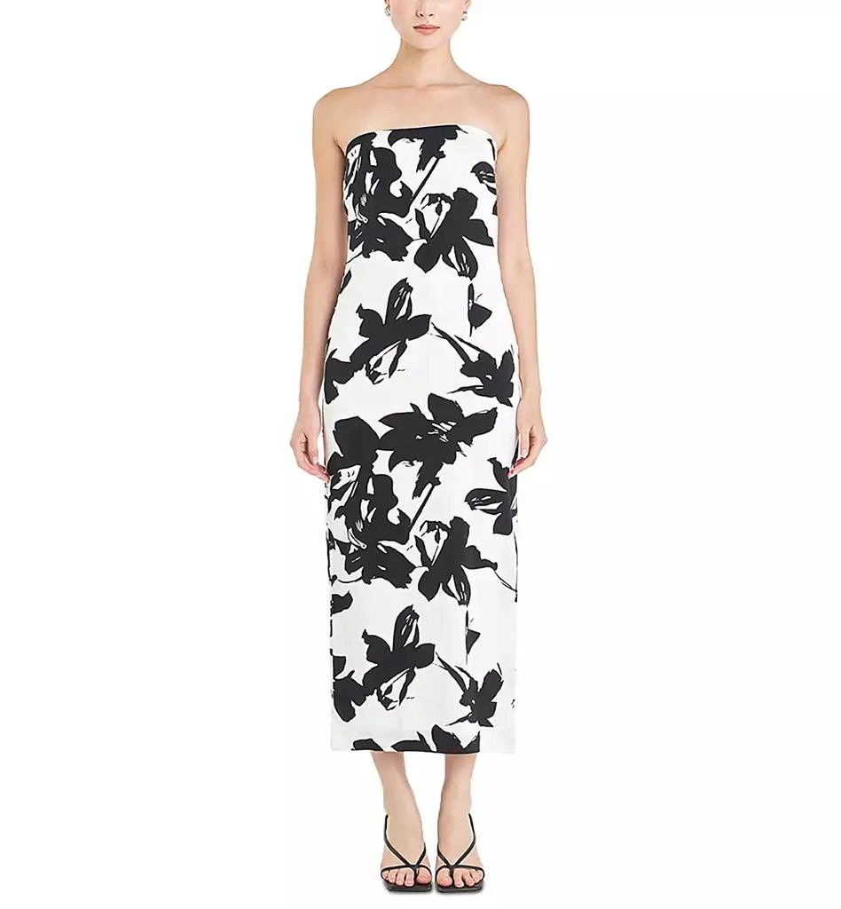 endless rose Women's Printed Strapless Maxi Dress 1