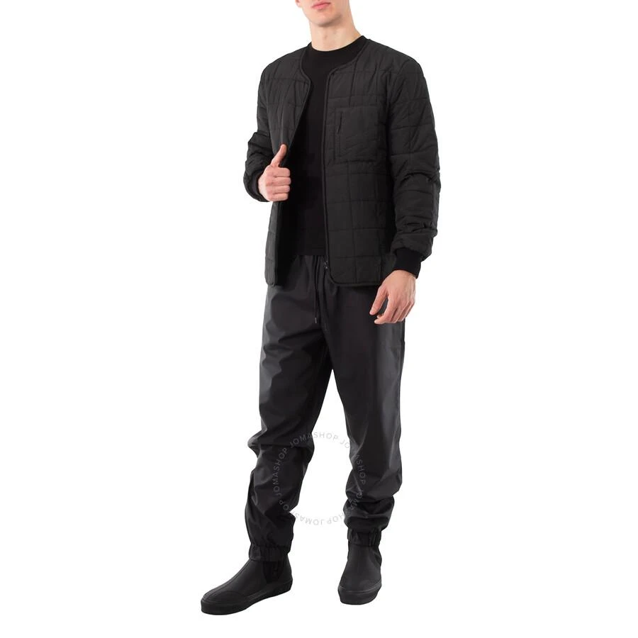 RAINS Black Water-Repellent Quilted Liner Jacket 1