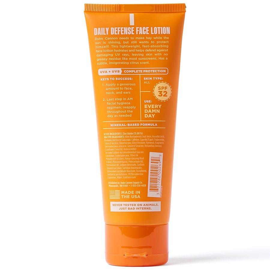 Duke Cannon Daily Defense Face Lotion SPF 32