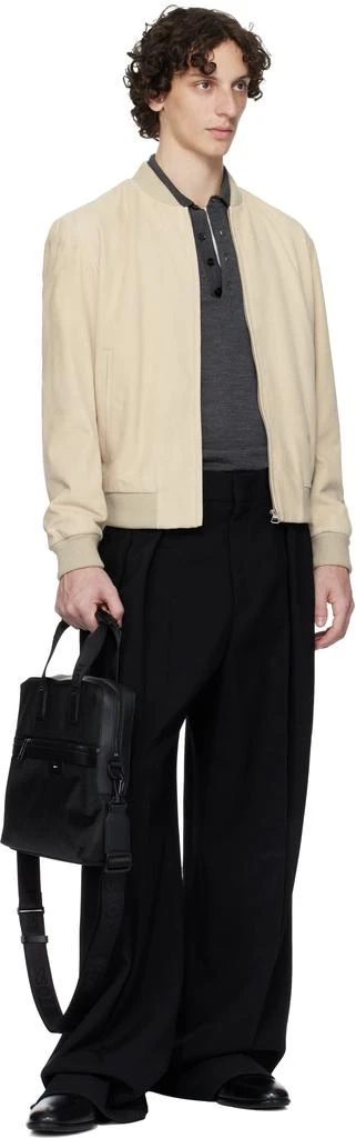 Hugo Boss Black Embossed Logo Briefcase 4