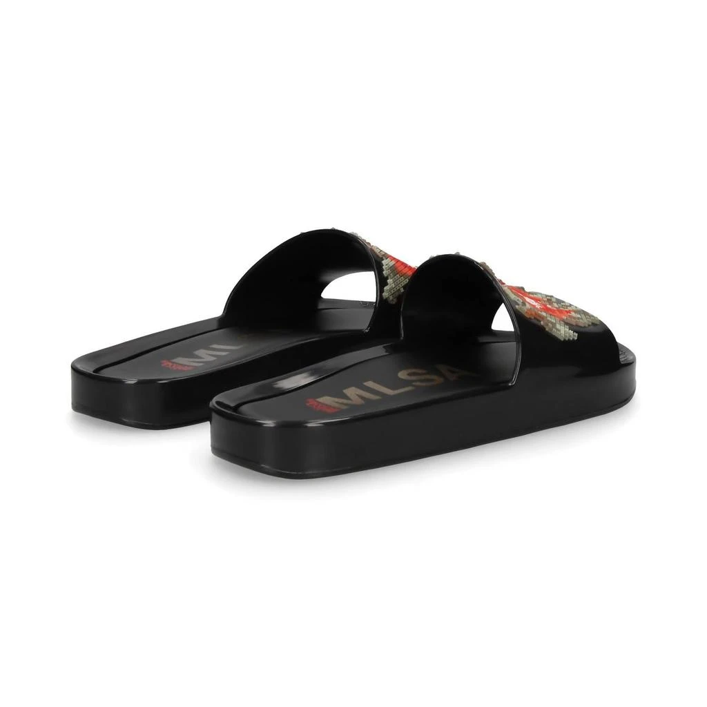 Melissa Women's Flower Beach Slide In Black Onyx 4