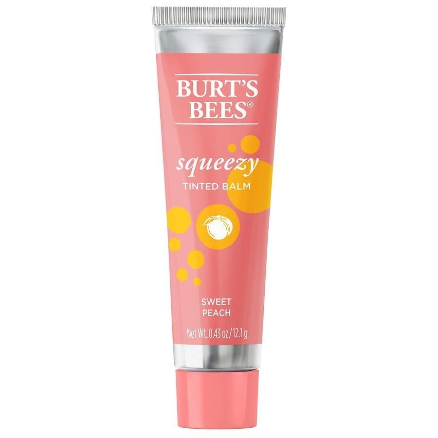 Burt's Bees Squeezy Tinted Lip Balm Sweet Peach 1