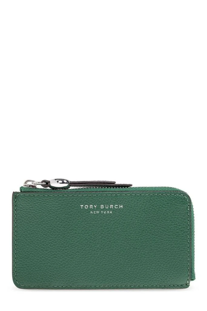 Tory Burch Tory Burch Logo Detailed Zipped Card Holder