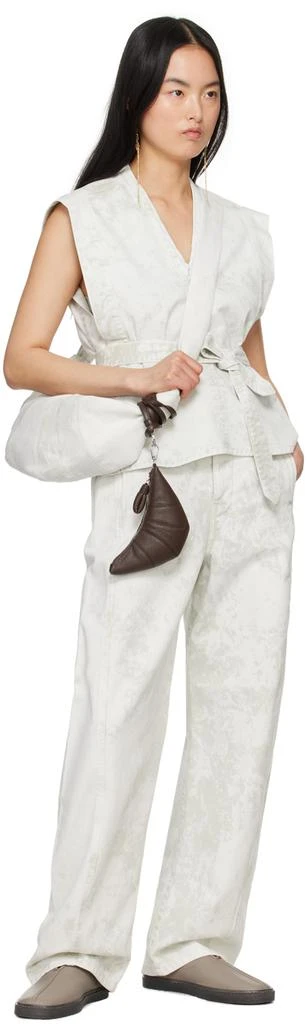 Lemaire Off-White Twisted Belted Jeans 4