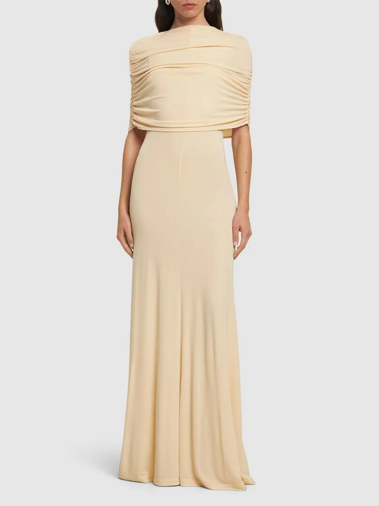 Esse Studios Bonachi Draped Cape Long Dress 1