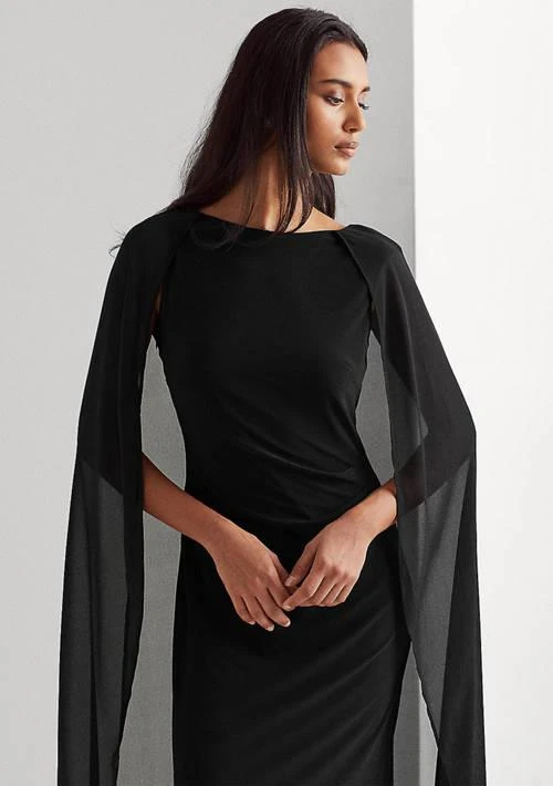 Ralph Lauren Ralph Lauren Georgette Cape Jersey Gown - Dresses & Skirts -  Free Shipping - BeyondStyle