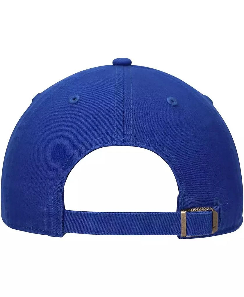 47 Brand Men's '47 Royal Toronto Blue Jays Team Logo Cooperstown Collection Clean Up Adjustable Hat 4