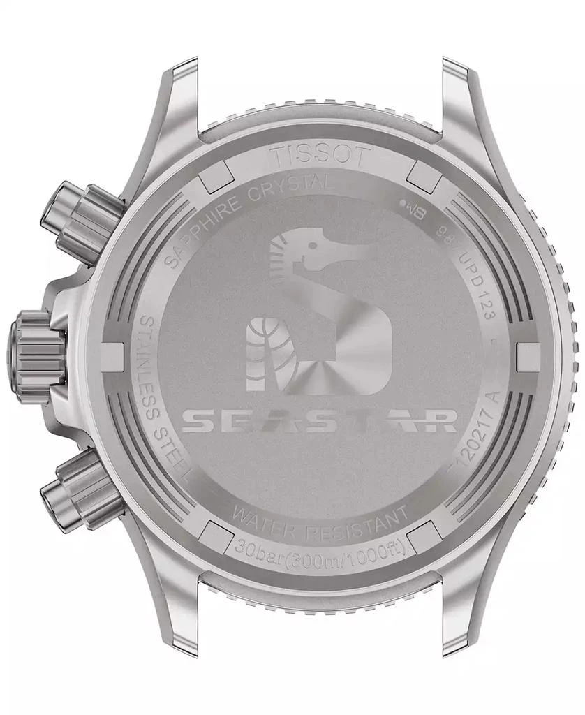 Tissot Men's Swiss Chronograph Seastar 1000 Stainless Steel Bracelet Watch 38mm 2