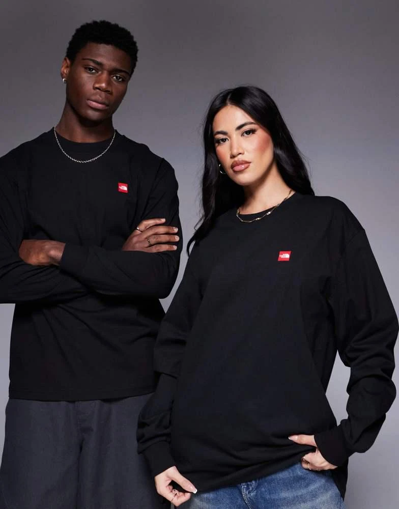 The North Face The North Face Mont Blanc unisex backprint long sleeve t-shirt in black 3