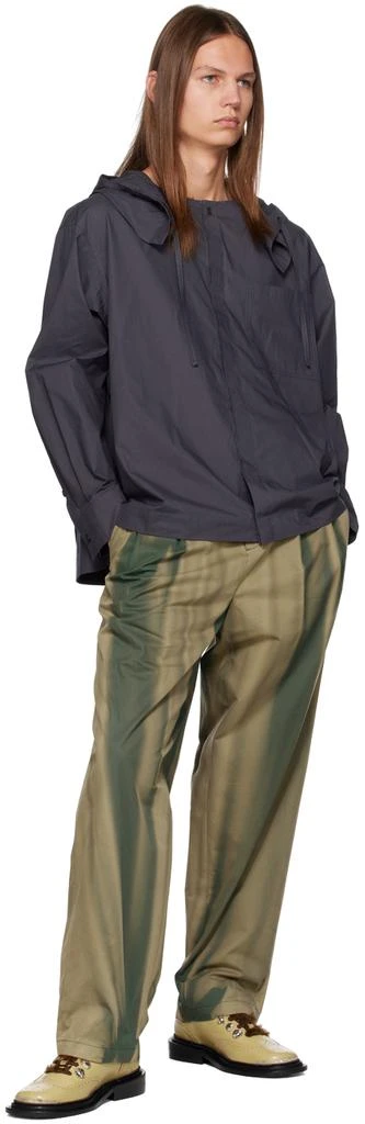 Toga Virilis Khaki Leather Oxfords 5