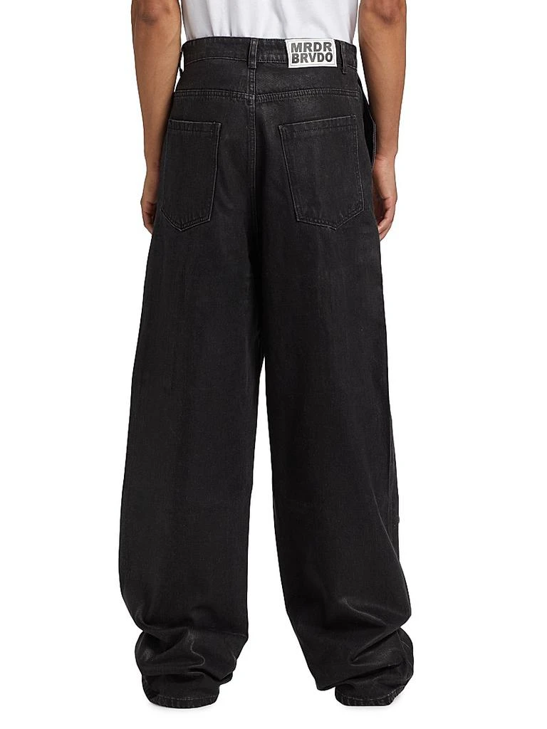 Who Decides War Waxed Cotton Wide-Leg Cargo Pants 5