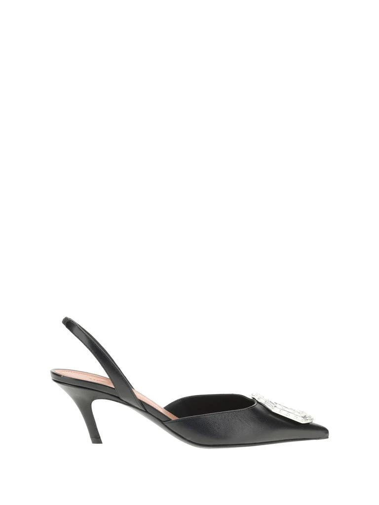 Amina Muaddi Leather slingback Pumps 1