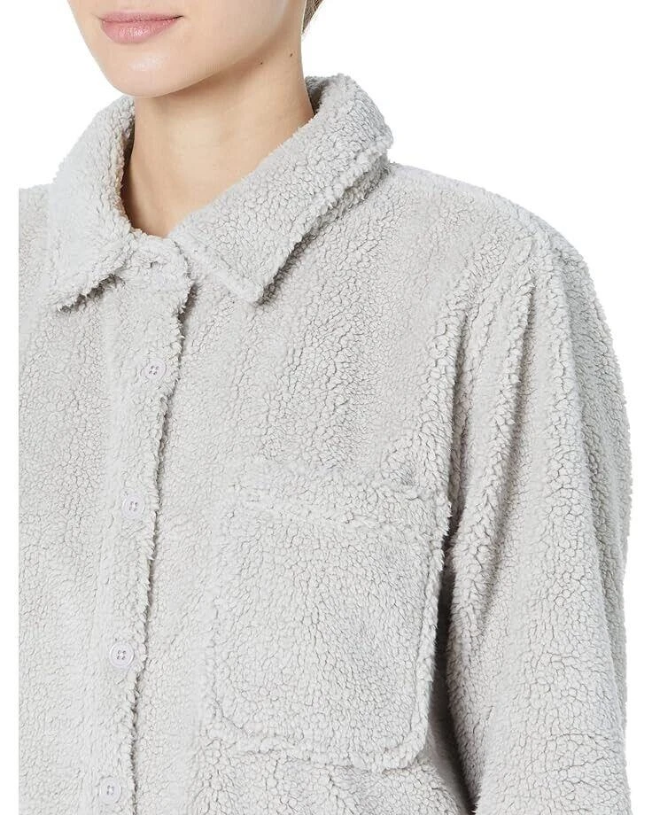 True Grit Dylan by True Grit Women's Medium Sandstone Sherpa Shirt Jacket Shacket JDM002 3