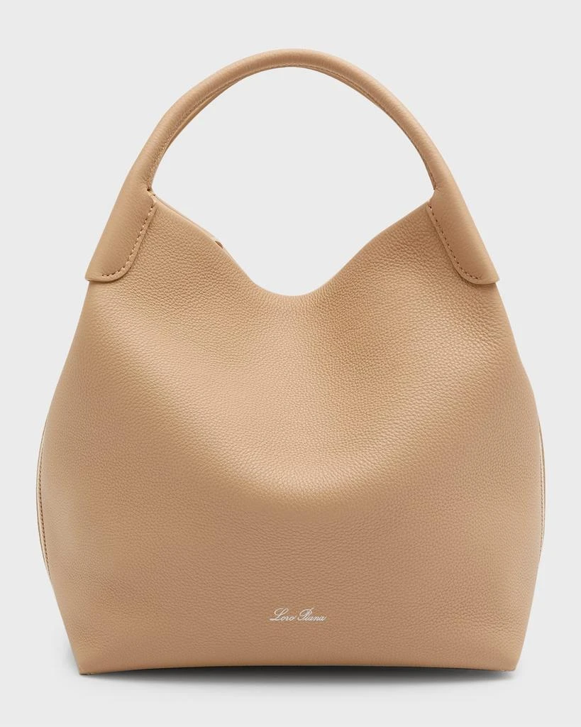 Loro Piana Bale Fine-Grain Leather Crossbody Bag 1