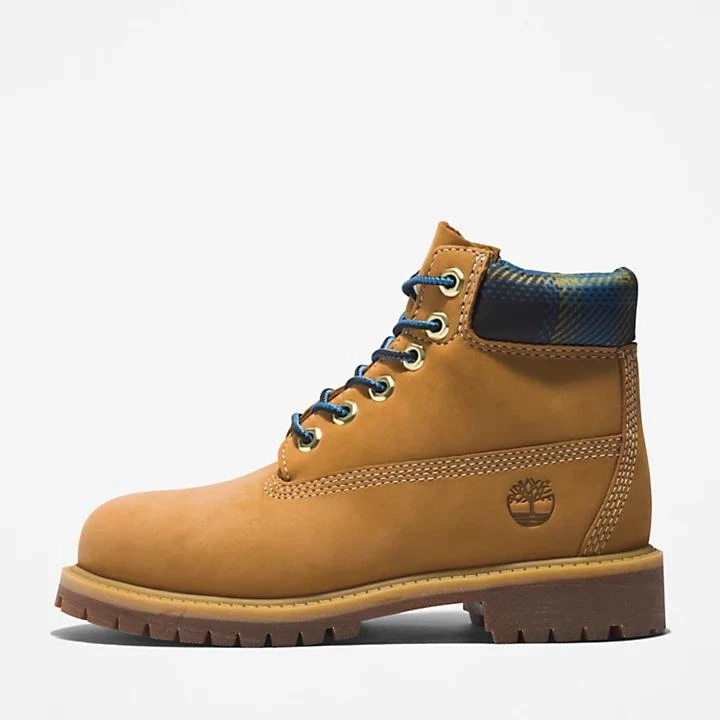 Timberland Timberland® Premium 6 Inch Boot for Youth in Yellow/Blue 8
